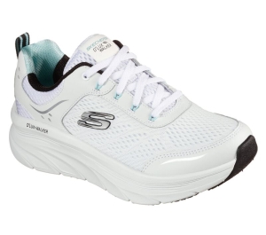 Dámské Šněrovací Boty Skechers Relaxed Fit: D'Lux Walker - Infinite Motion Bílé Černé | CZ.149023 WBK